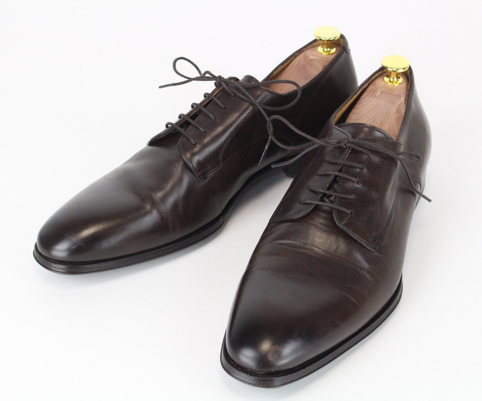 SUITSUPPLY Men's Formal Shoes EU44.5/UK10.5 Oxford Dark Brown Leather