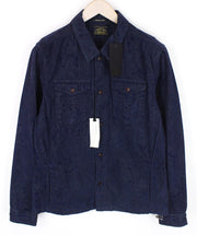 SCOTCH & SODA Men's M Shirt Dark Blue Cotton Melange Twill Classic