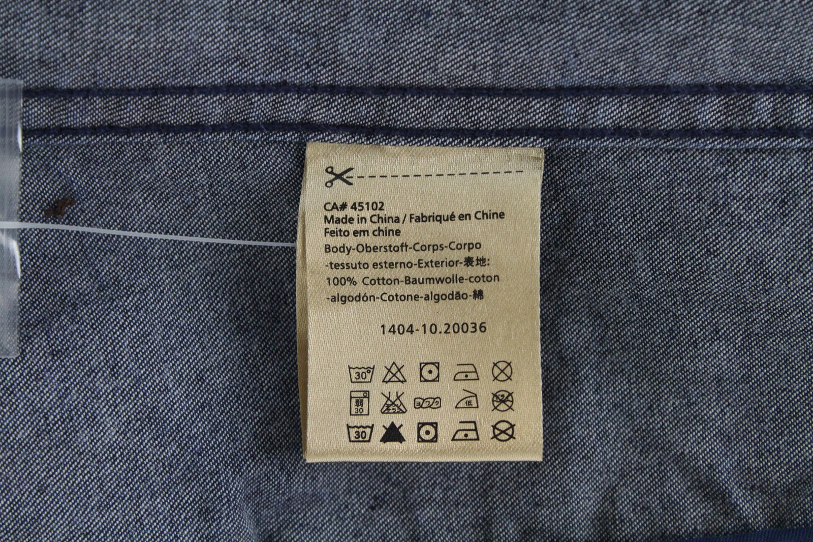 SCOTCH & SODA Men's M Shirt Dark Blue Cotton Melange Twill Classic