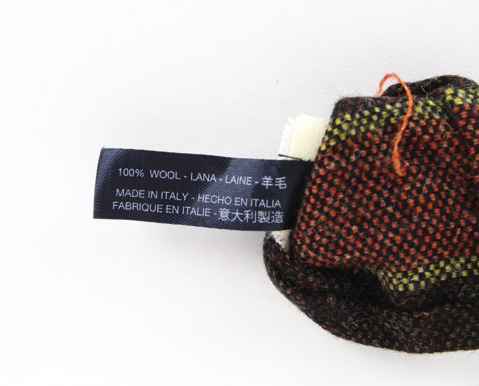 SUITSUPPLY Men's Tie ~150x8 cm Brown Wool Striped Pointed-End Formal