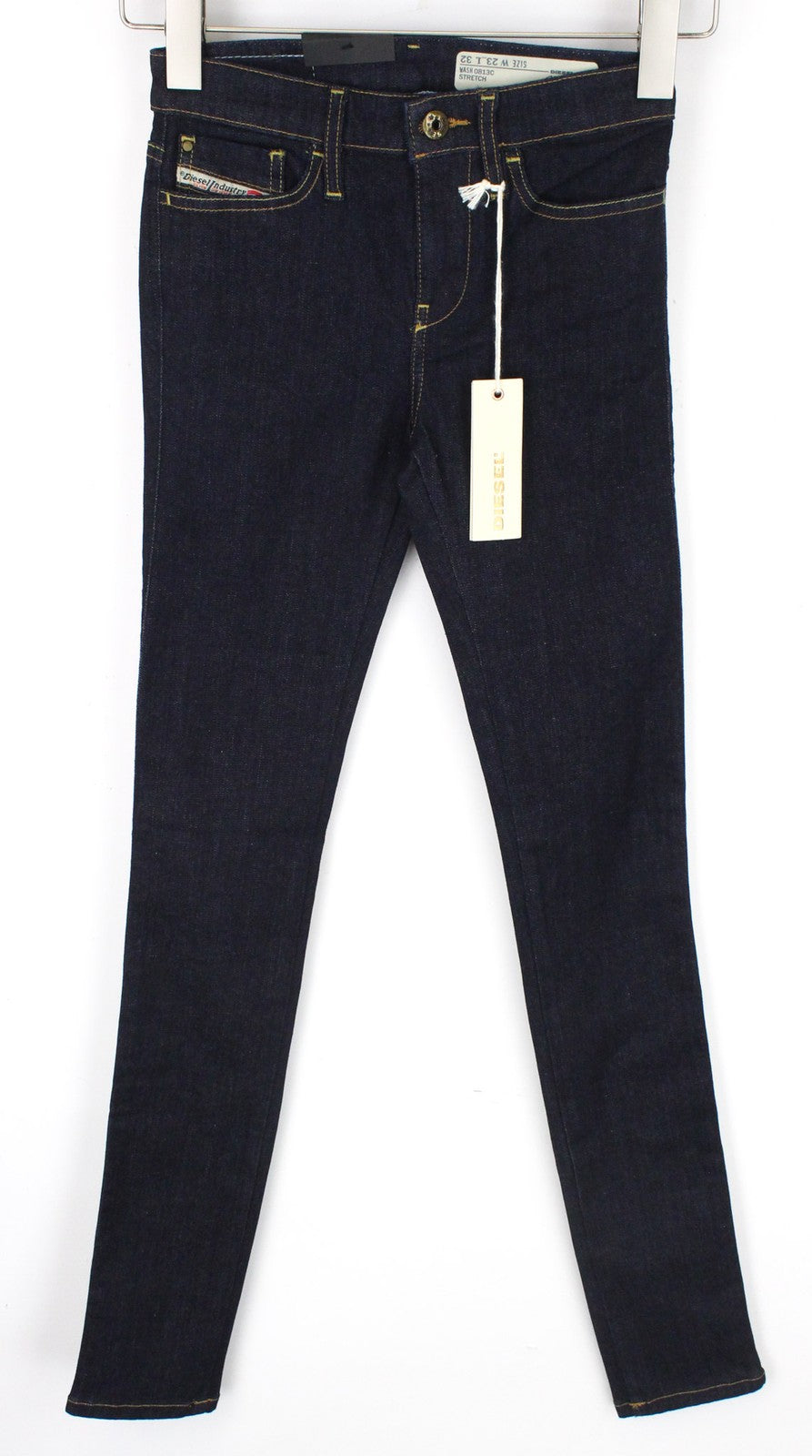 DIESEL Skinzee 0813C Women's W23/L32 Super Slim Stretch Skinny Blue Jeans