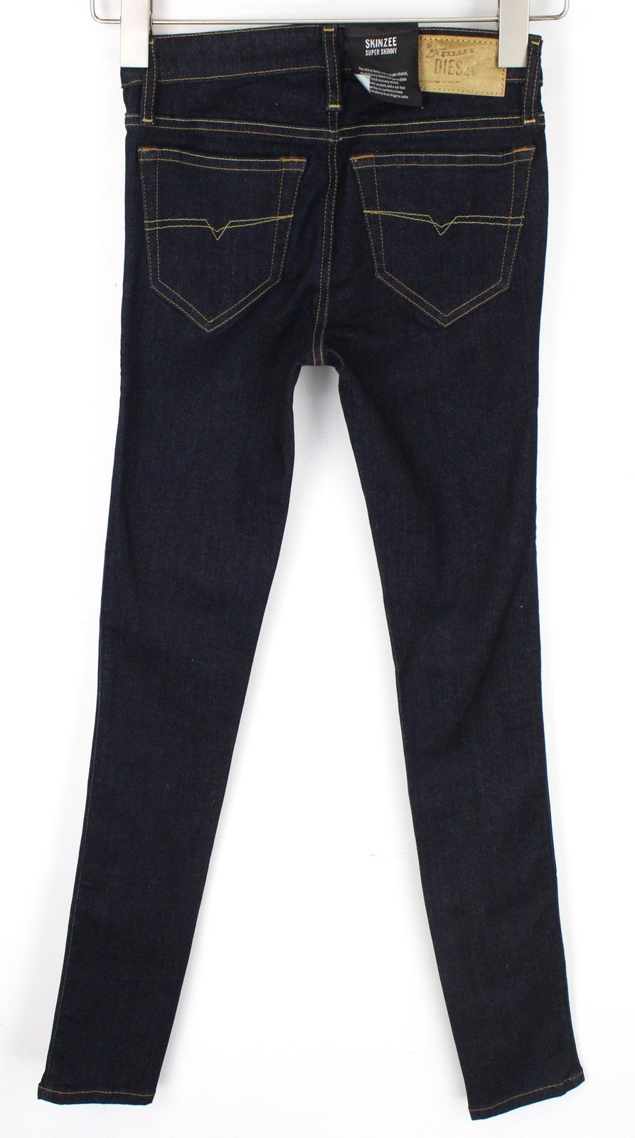 DIESEL Skinzee 0813C Women's W23/L32 Super Slim Stretch Skinny Blue Jeans