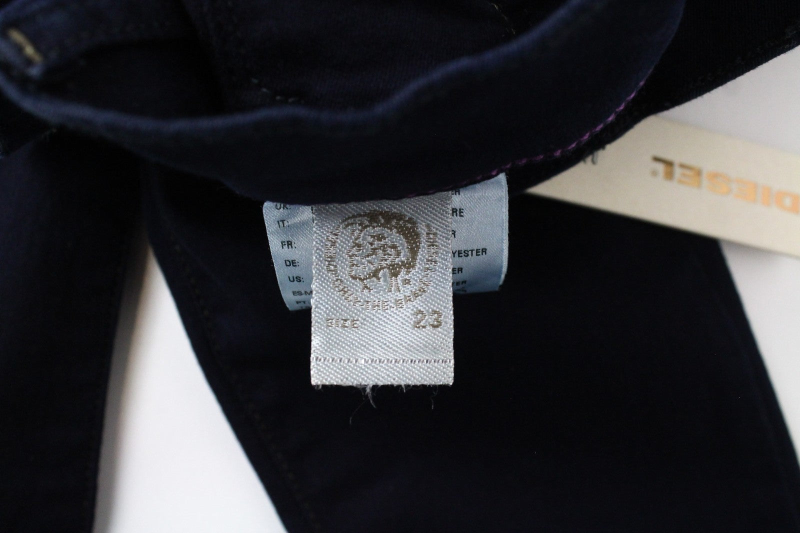 DIESEL Livier 0881B Women's Jeans W23 Jegging Blue Slim Stretch Fit