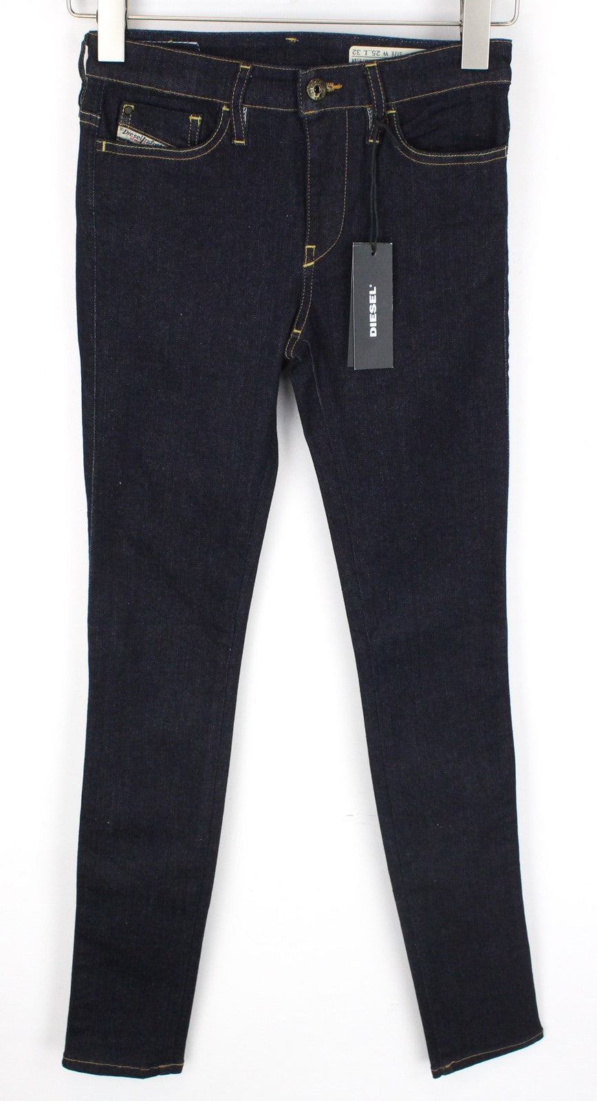 DIESEL Skinzee 0813C Women's W25/L32 Skinny Fit Mid Blue Stretch Jeans