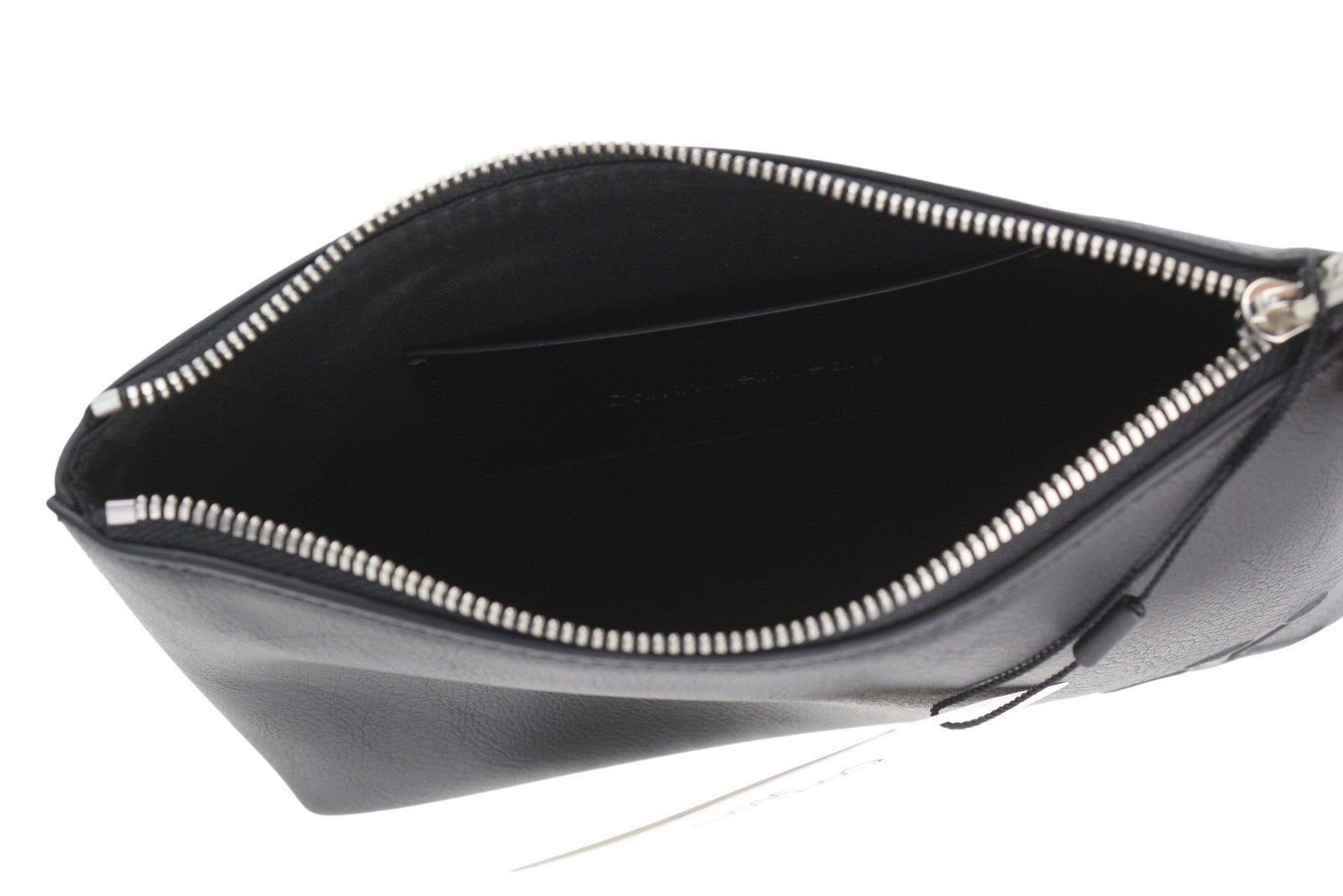 CALVIN KLEIN Make-Up + D-Ring Keyfob Men Bag OS Black Coated Logo Unisex RRP89