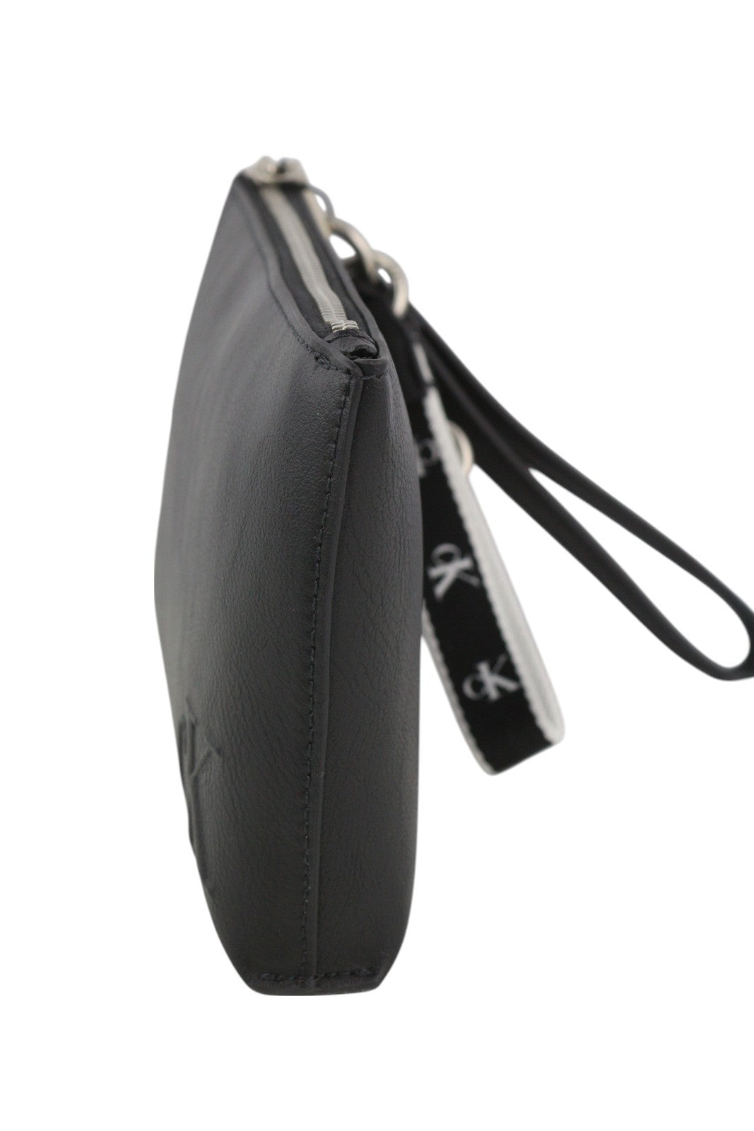 CALVIN KLEIN Make-Up + D-Ring Keyfob Women's Bag OS Black Coated Unisex RRP€89