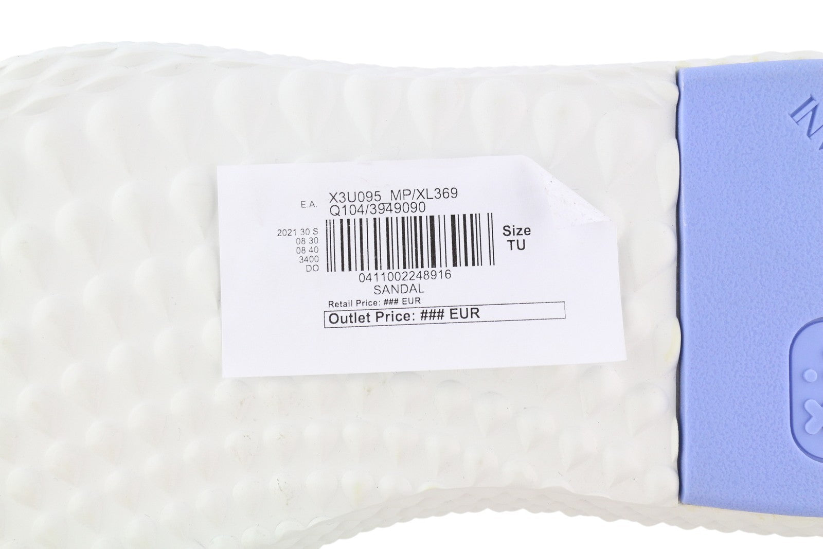 EMPORIO ARMANI X3U095 Women Sandals EU37 Purple Open Toe Platform Sole RRP€329