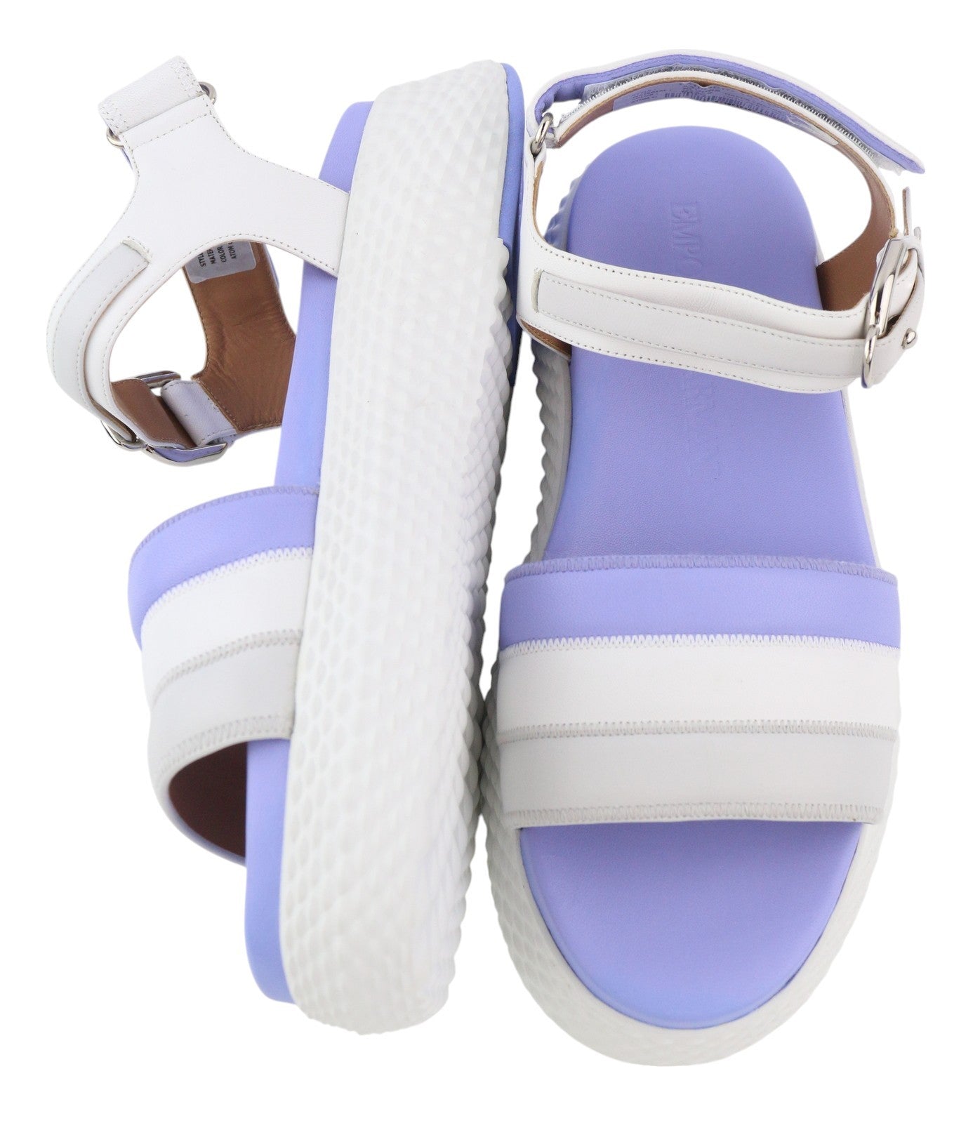 EMPORIO ARMANI X3U095 Women Sandals EU37 Purple Open Toe Platform Sole RRP€329