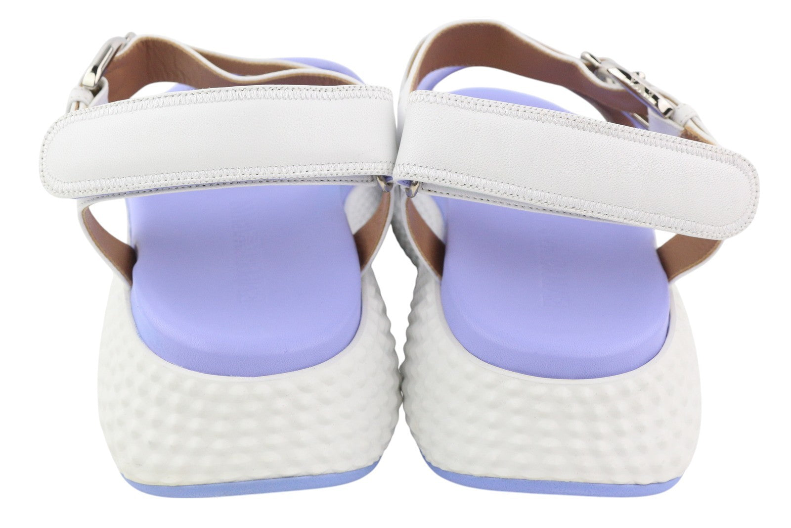 EMPORIO ARMANI X3U095 Women Sandals EU37 Purple Open Toe Platform Sole RRP€329