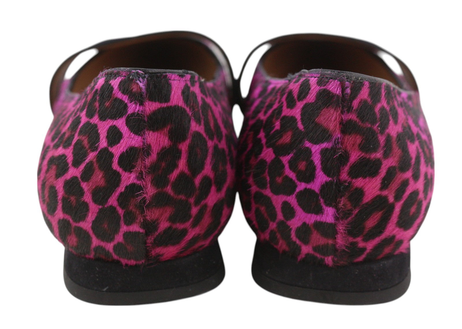 EMPORIO ARMANI X3D238 Women Flats EU37 Pink Suede Trim Pointed Toe Logo RRP$299