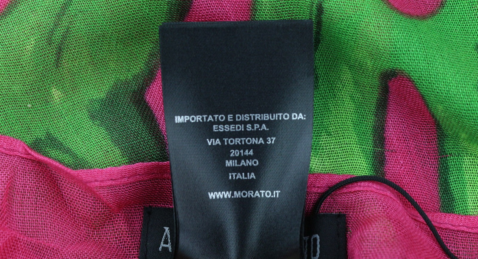 ANTONY MORATO Women Scarf OS Casual Pink Tropical Leaf Print Cover Up Wrap Beach