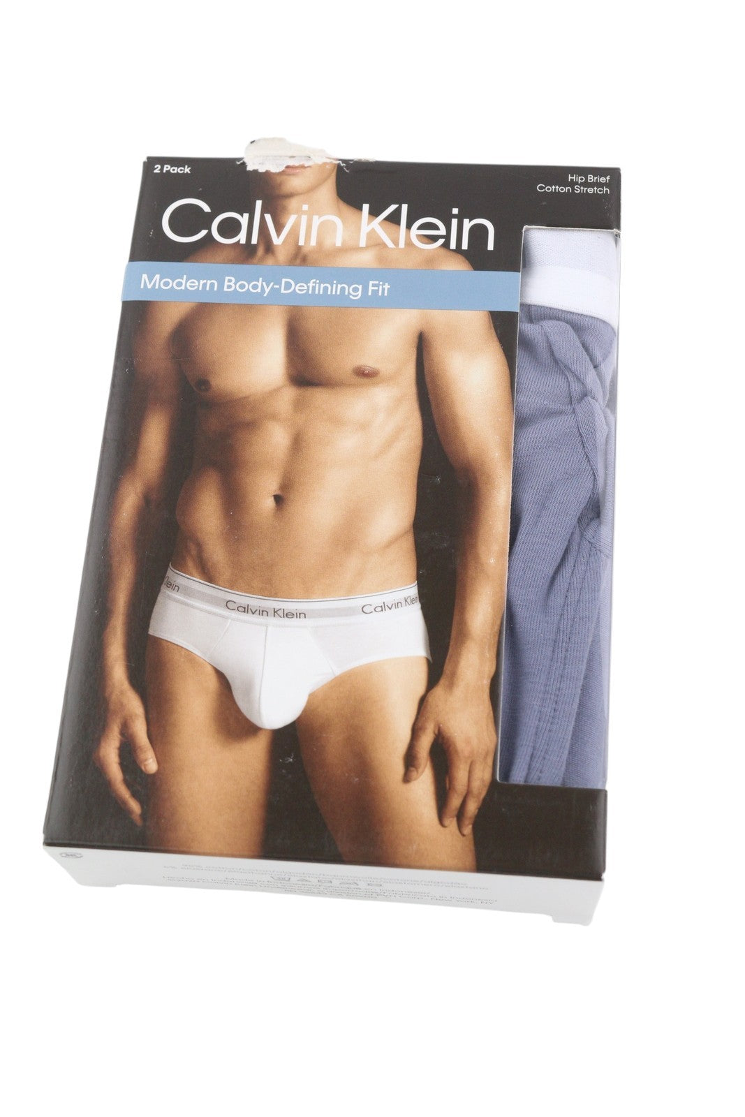 CALVIN KLEIN Men Underwear M Hip Brief Stretch Modern Body-Defining Fit 2 Pack