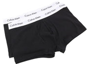 CALVIN KLEIN Men Underwear L Black Low Rise Trunk Cotton Stretch Classic 2 Pack