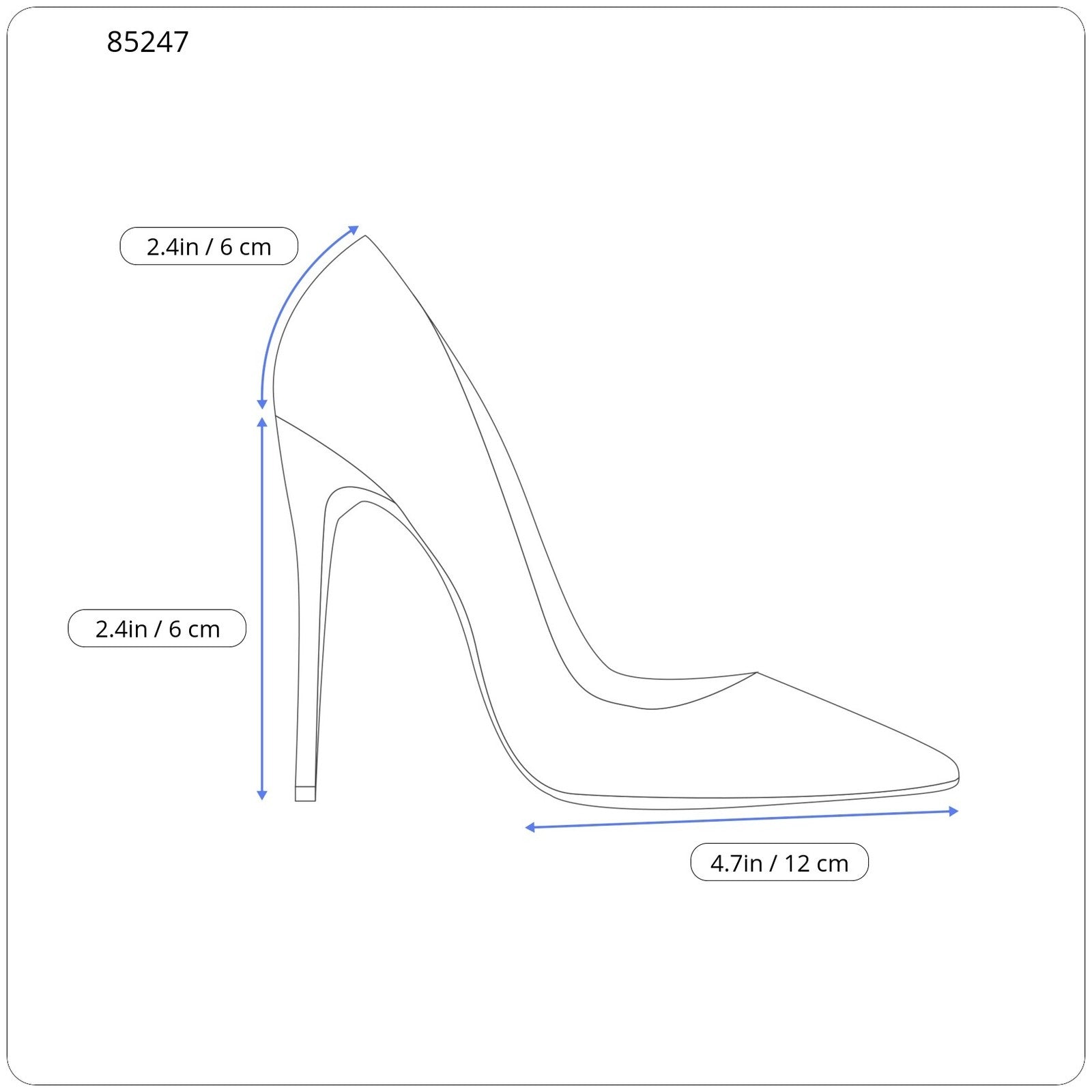 EMPORIO ARMANI X3E320 Women Heels EU37 Black Polka Dot Print Pointed Toe Buckle