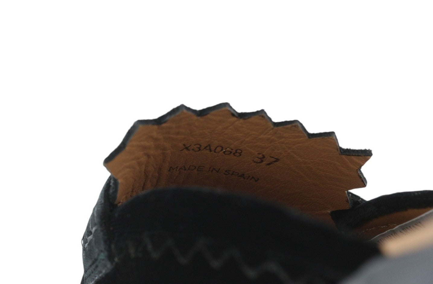 EMPORIO ARMANI X3A068 Women Flats EU37 Black Soft Velvet Slip On Mule Sandals