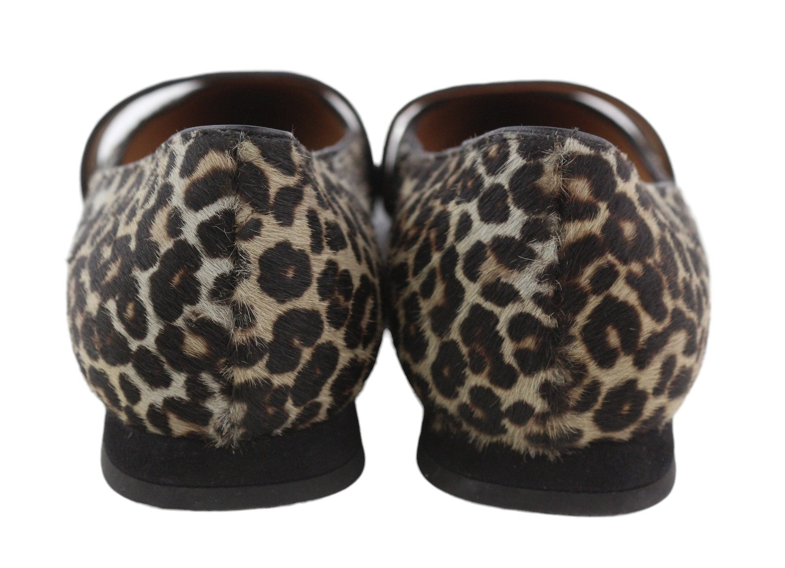 EMPORIO ARMANI X3D238 Women Flats EU37 Animal Suede Trim Pointed Toe RRP$299