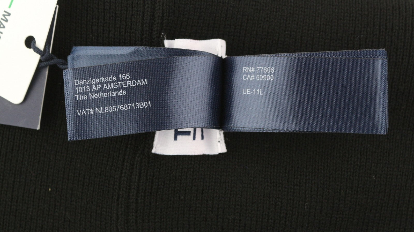 TOMMY HILFIGER Beanie Men Hat OS Black Tight-Knit Embroidered Logo Casual RRP€79