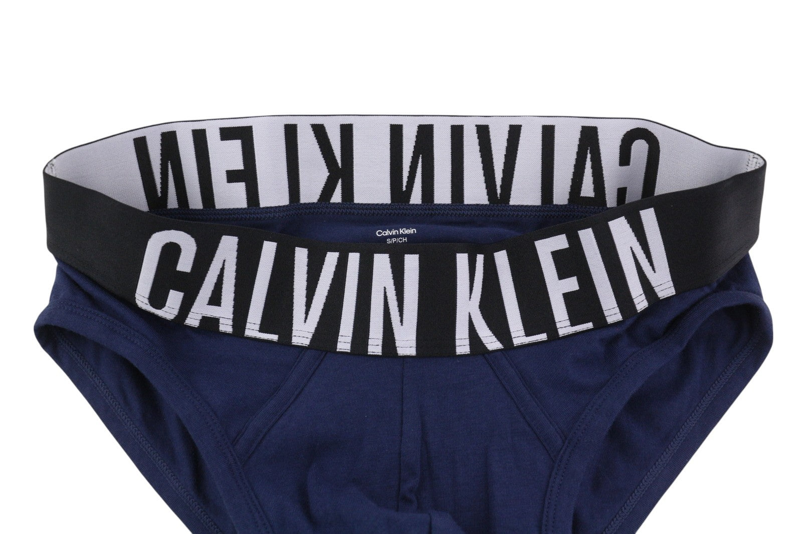 CALVIN KLEIN Men Underwear S Blue Hip Brief Body-Defining Cotton Stretch 2 Pack