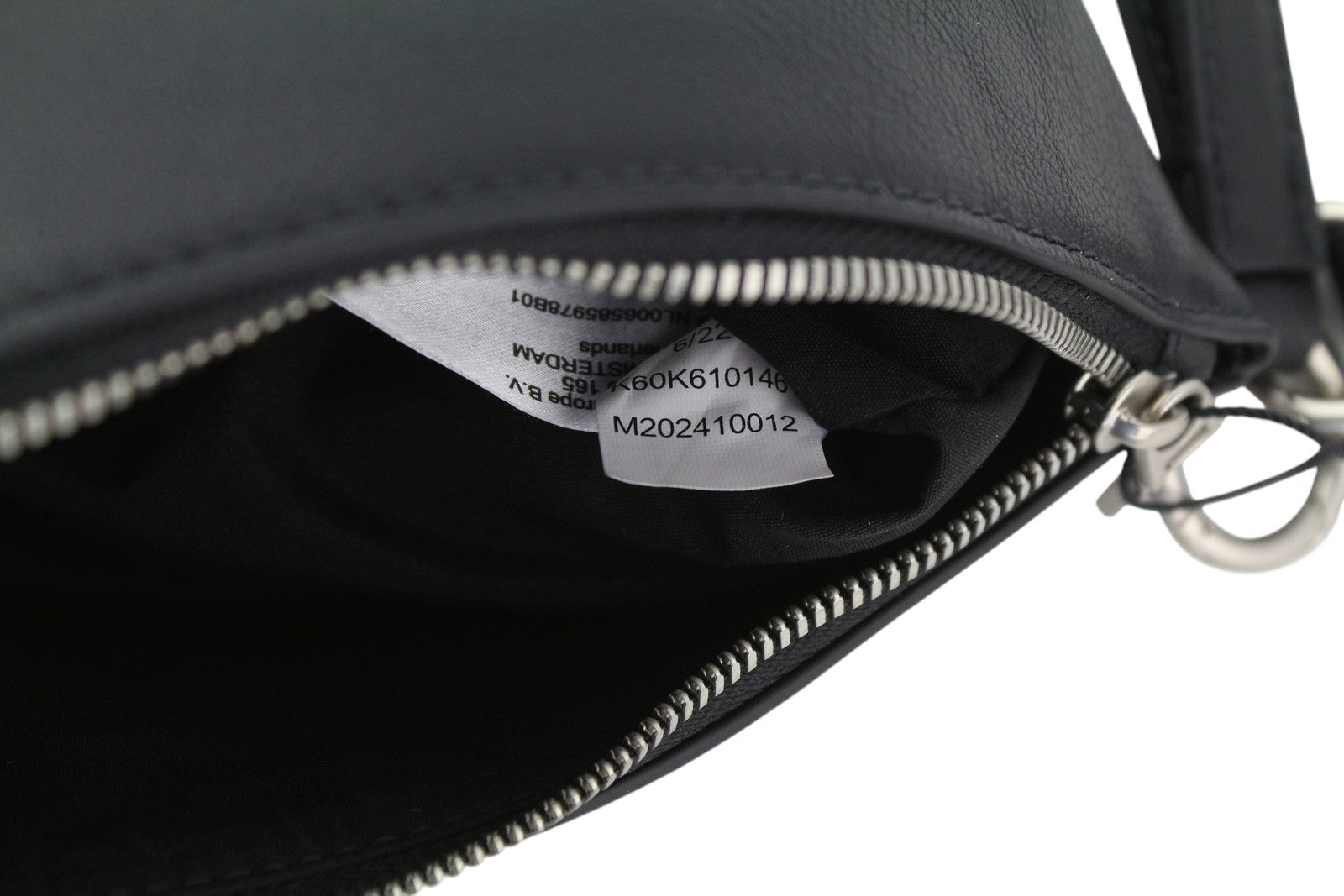 CALVIN KLEIN Make-Up + D-Ring Keyfob Women's Bag OS Black Coated Unisex RRP€89