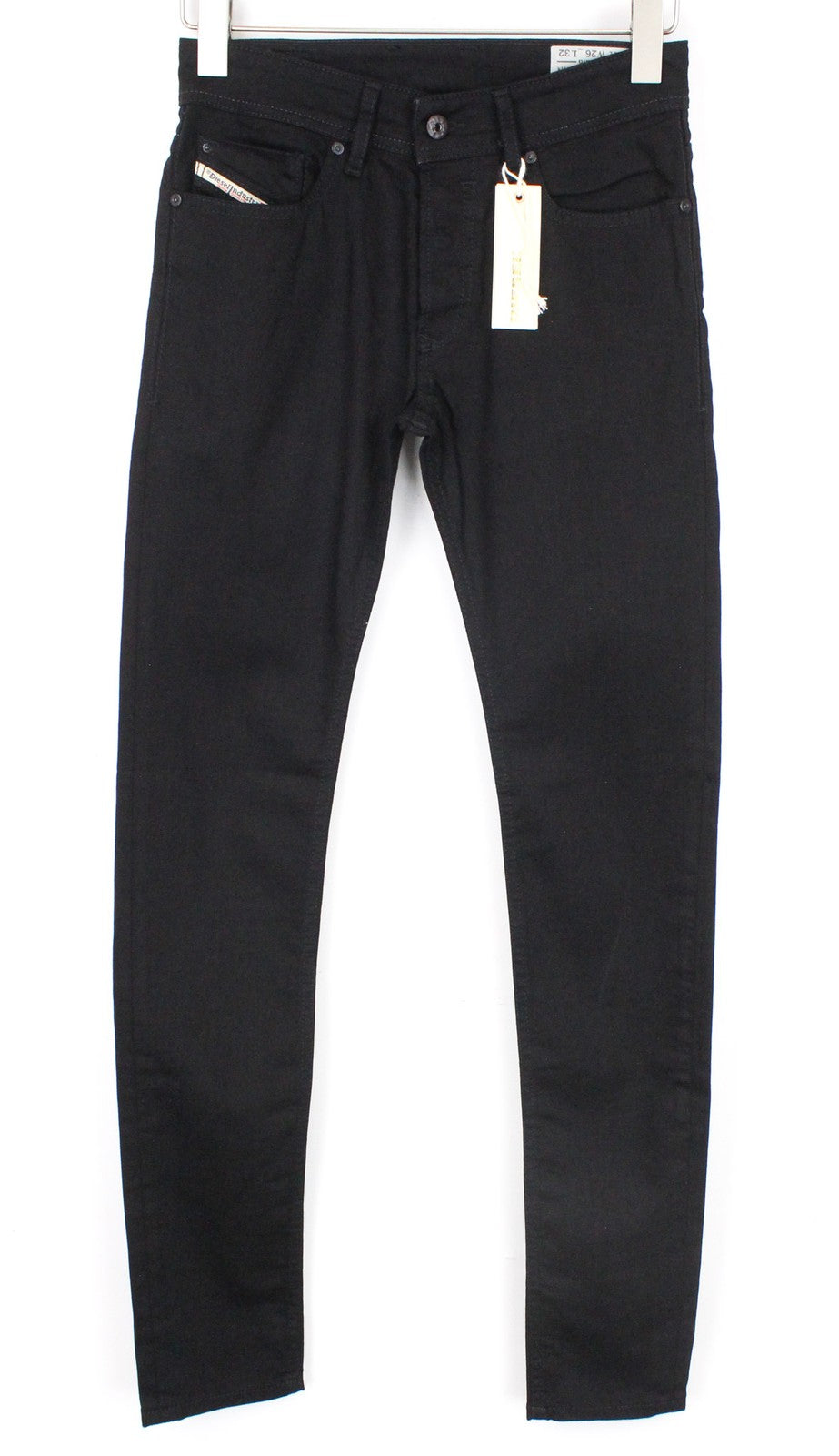 DIESEL Sleenker 0886Z Men's W26/L32 Skinny Slim Black Cotton Stretch Jeans