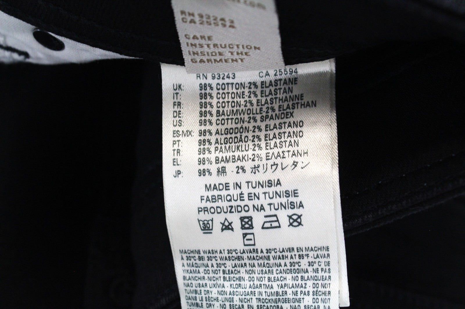 DIESEL Sleenker 0886Z Men's W26/L32 Skinny Slim Black Cotton Stretch Jeans