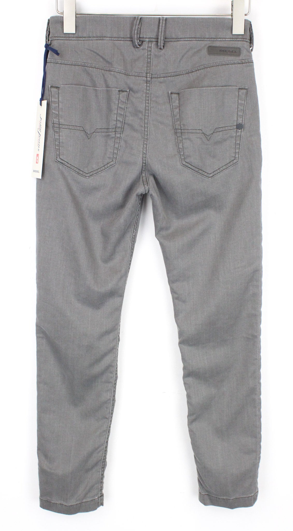 DIESEL Chino-M-NE 0685E Men's W26 Grey Sweat Jogg Cotton Stretch Slim Jeans