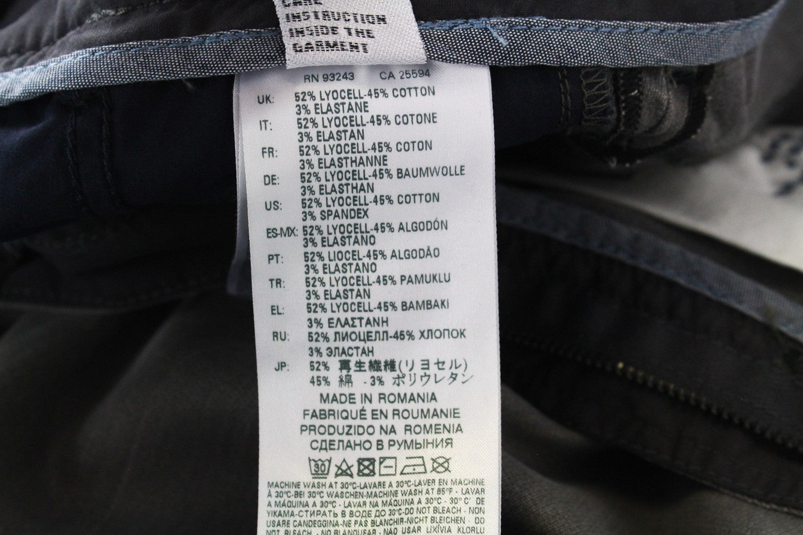 DIESEL Slim-Chino-M-NE 0685E Men's W26 Grey Jogg Sweat Slim Stretch Trousers