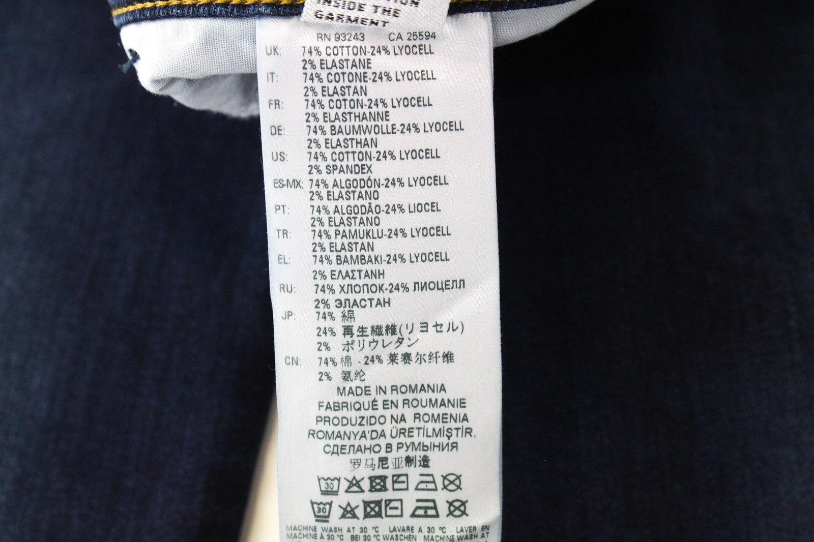 DIESEL D-Bazer 083AT Men's W26/L32 Tapered Fit Washed Blue Cotton Stretch Jeans