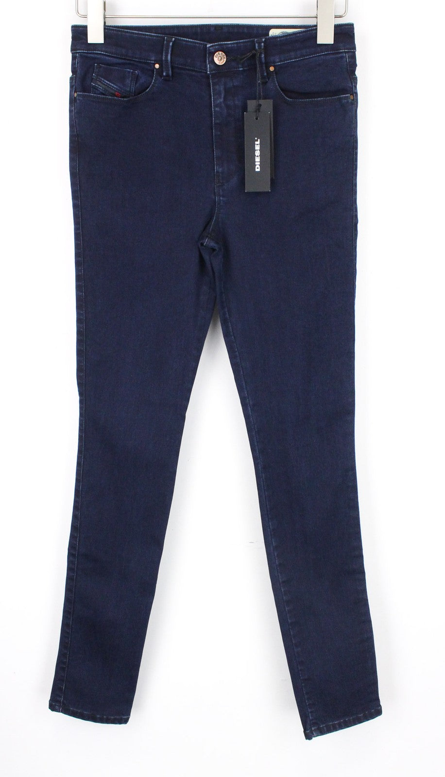 DIESEL Skinzee-High 0858D Women's W27/L30 Super Slim Skinny Blue Stretch Jeans