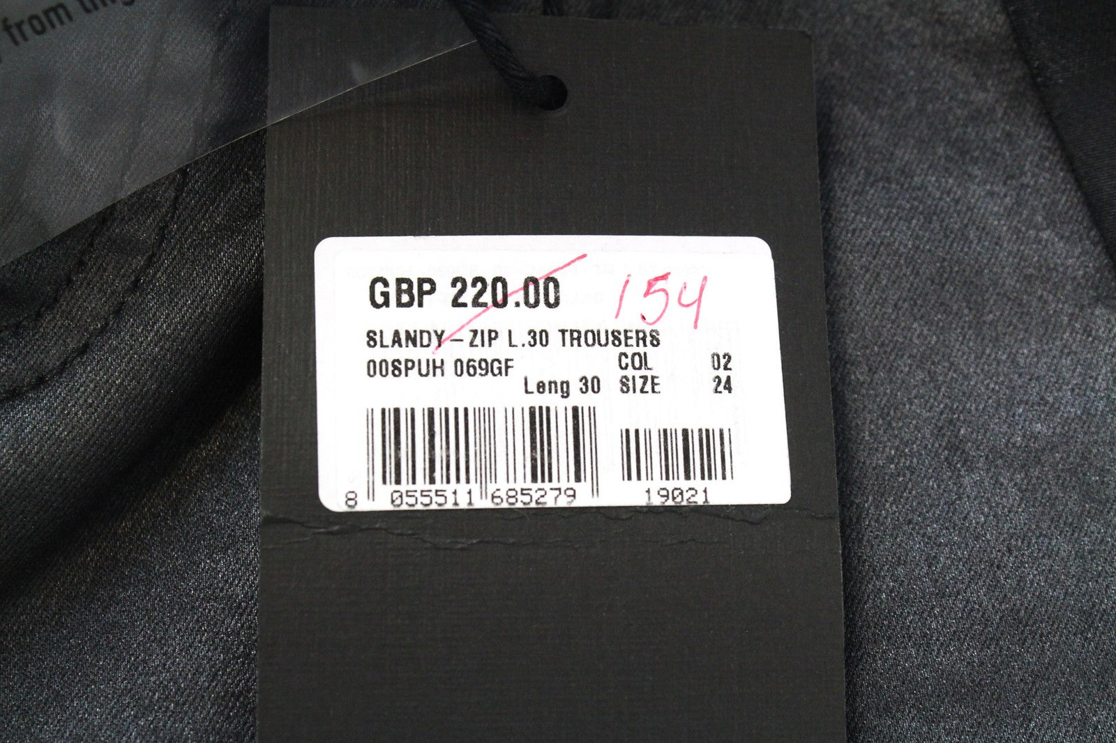 DIESEL Slandy-Zip 069GF Women's W24/L30 Coated Black Super Skinny Stretch Jeans