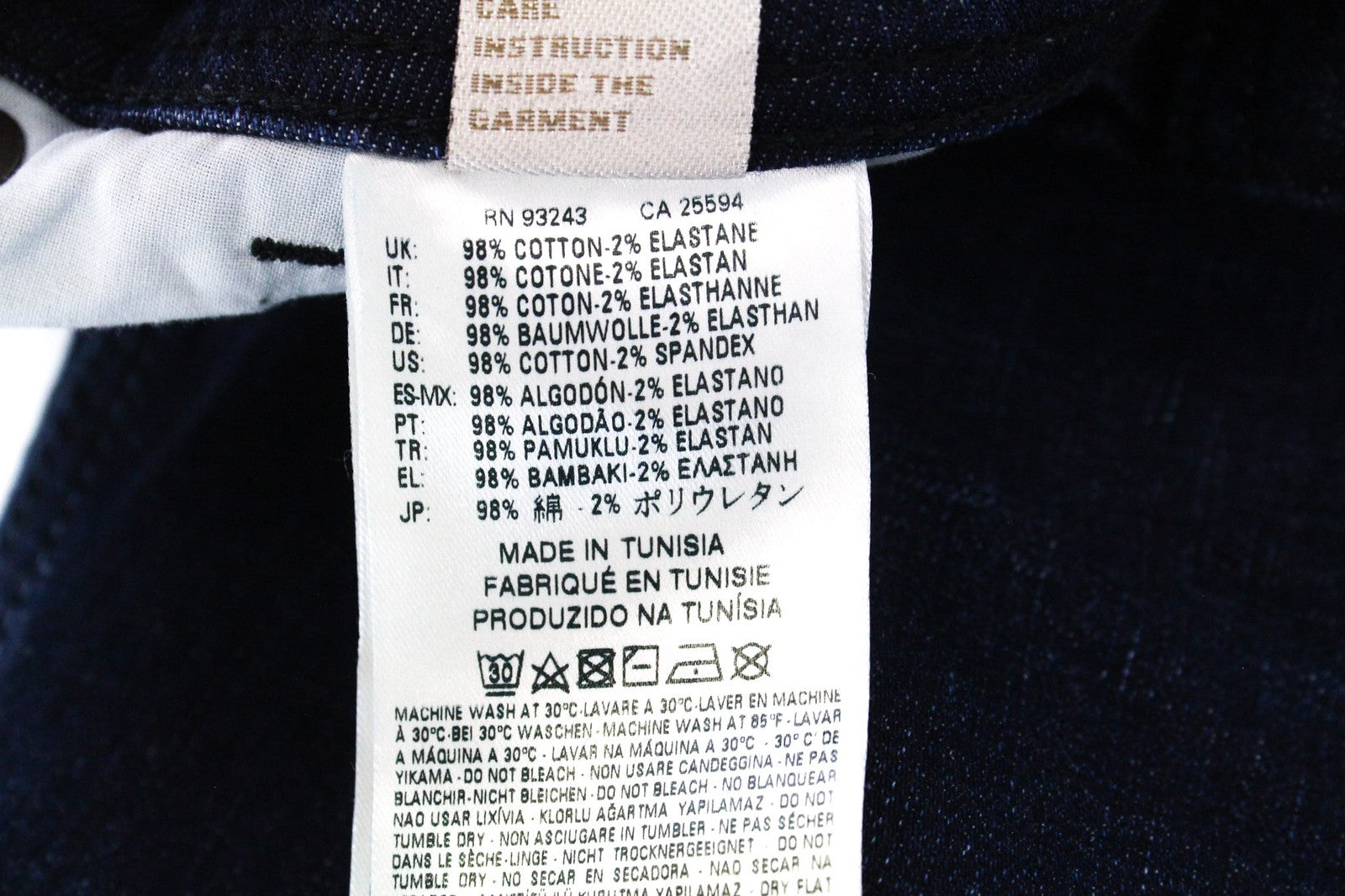 DIESEL Waykee 0860Z Men's Jeans W27/L32 Straight Regular Fit Stretch Blue