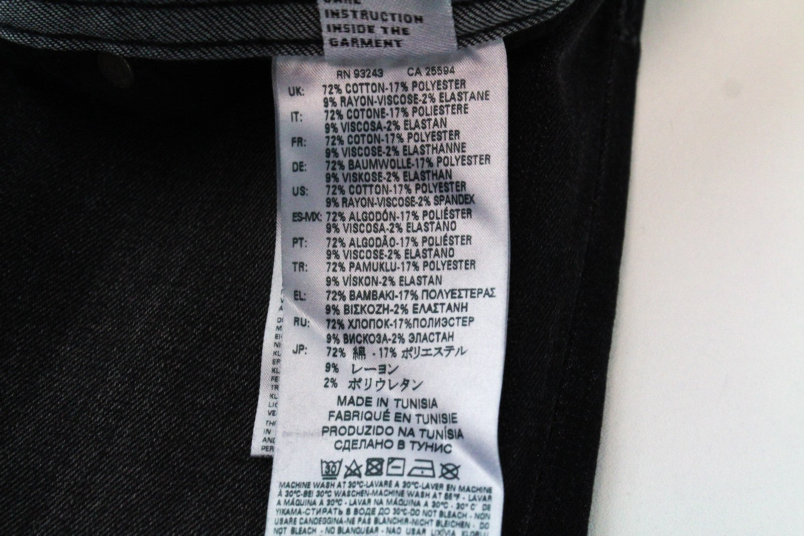 DIESEL Thommer 0687J Men's W32/L30 Slim Skinny Stretch Cotton Grey Jeans