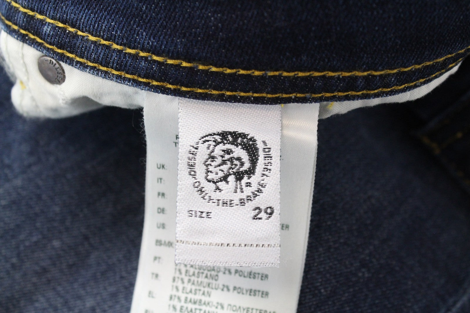 DIESEL Sleenker-X 083AV Men's Jeans W29/L32 Blue Slim-Skinny Stretch Fit