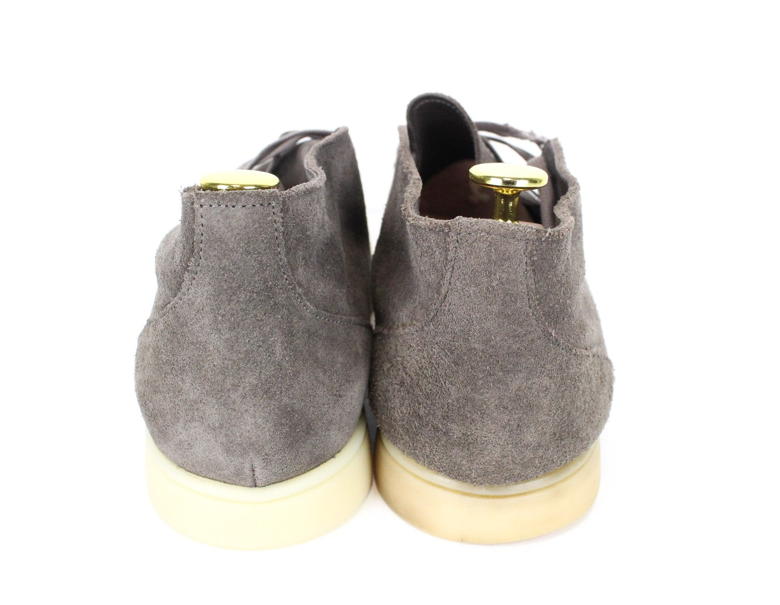 SUITSUPPLY Men's Shoes EU41 Grey Suede High-Top Casual Laced Design Leisure