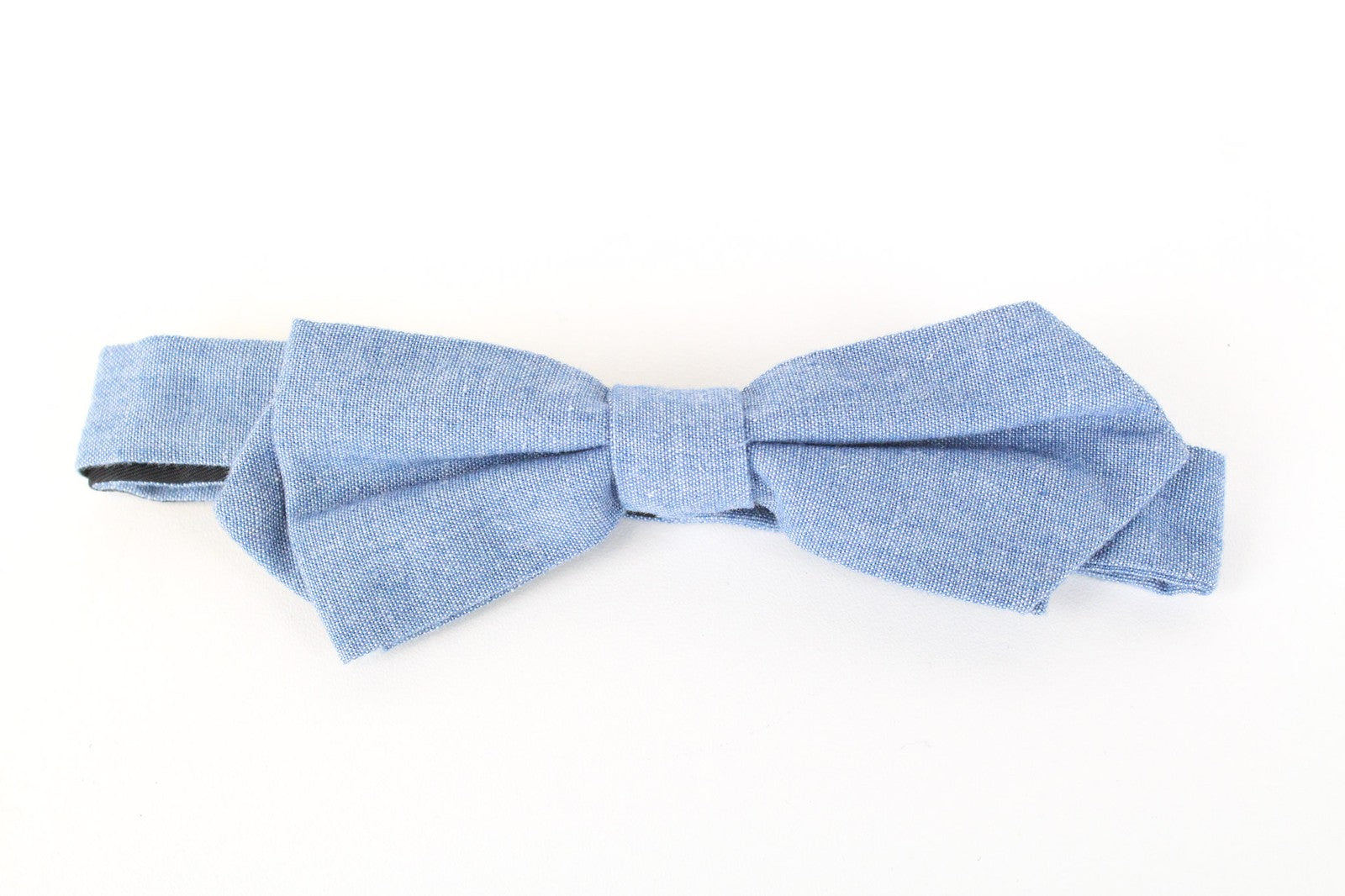 SUITSUPPLY Men's Bow Tie Light Blue One Size Pure Cotton Melange Butterfly