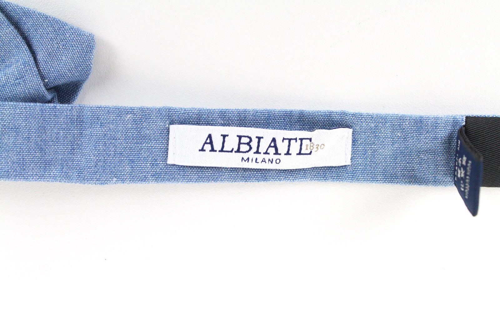 SUITSUPPLY Men's Bow Tie Light Blue One Size Pure Cotton Melange Butterfly