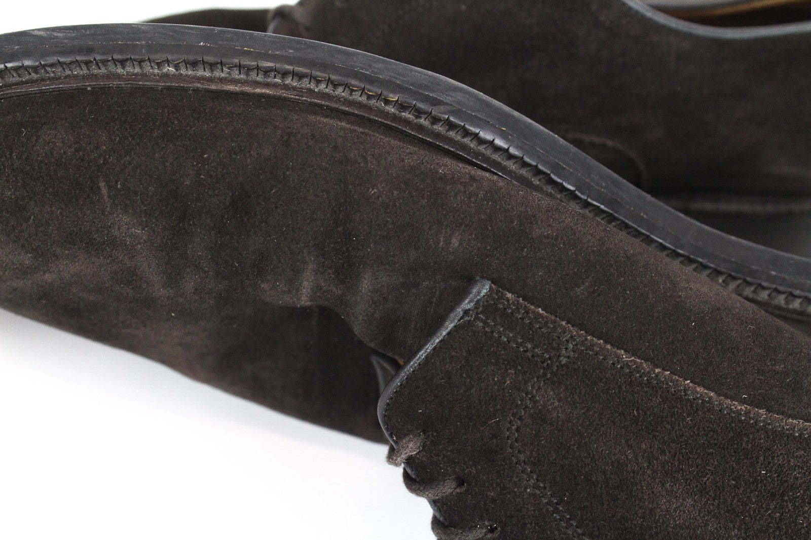 SUITSUPPLY Men's Shoes EU44 Brown Suede Lace-Up Formal Low-Top Dress Shoes