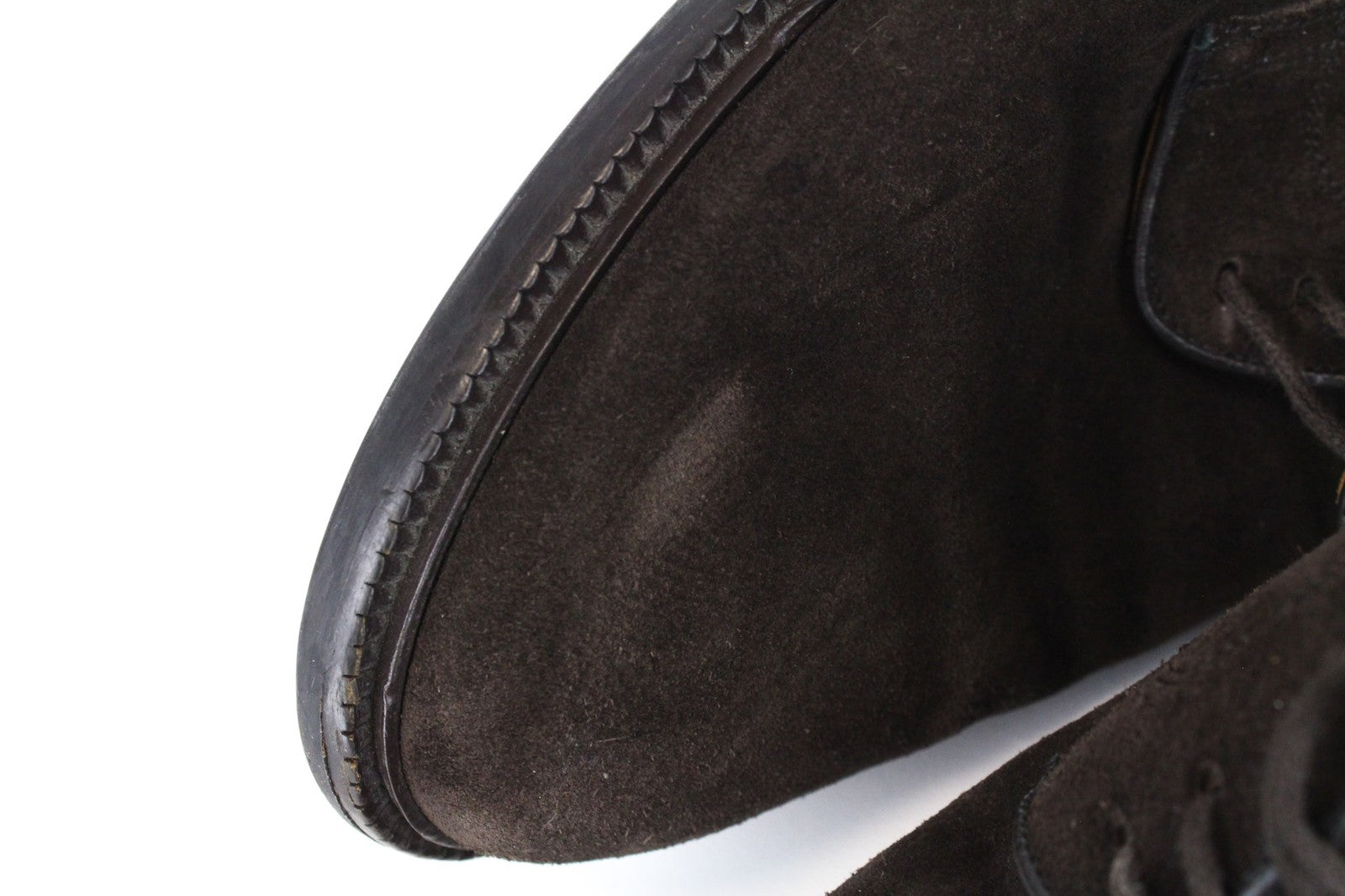 SUITSUPPLY Men's Shoes EU44 Brown Suede Lace-Up Formal Low-Top Dress Shoes