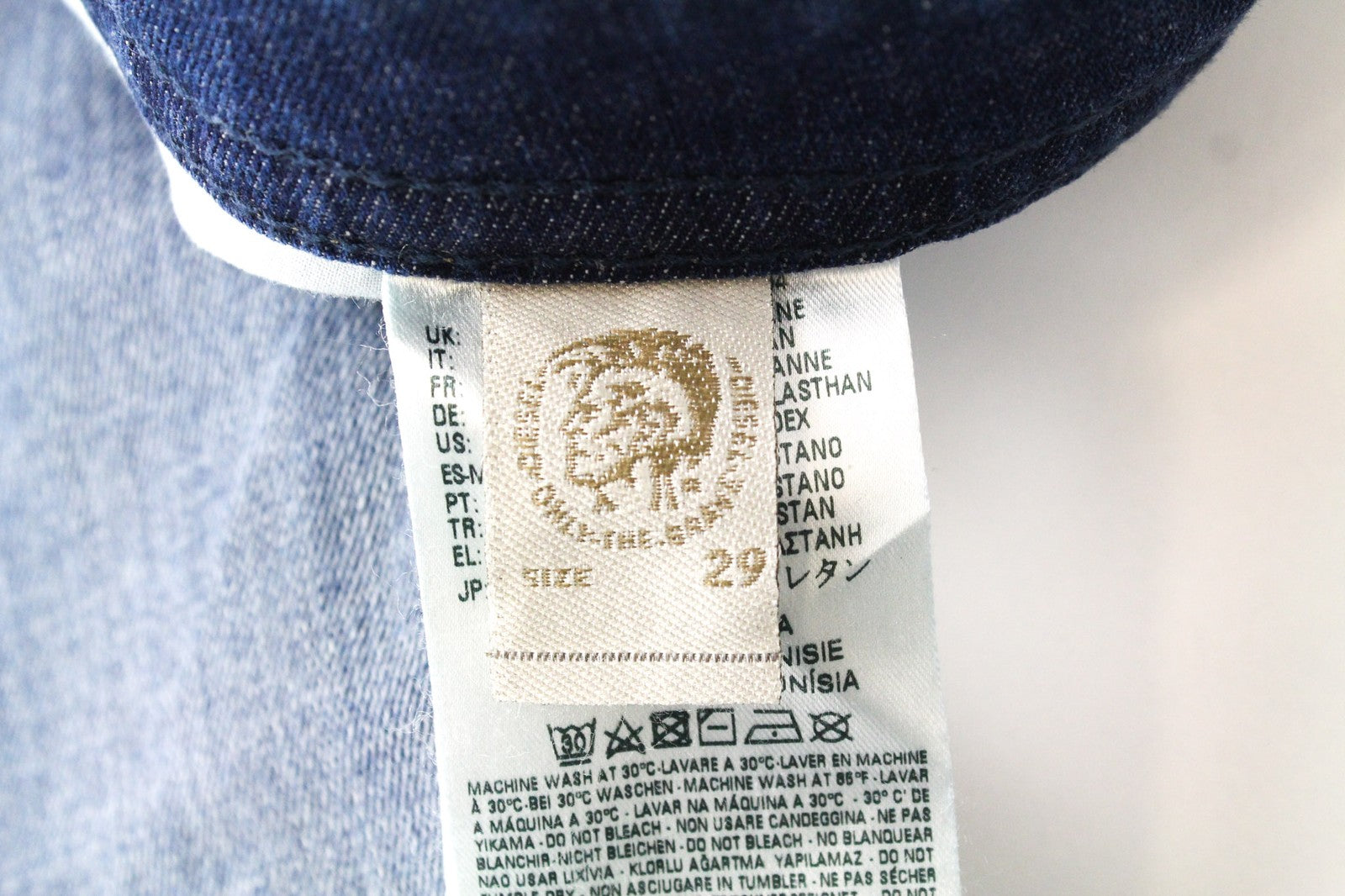 DIESEL Buster 084GR Men's Jeans W29/L32 Blue Slim Taper Fit Cotton Stretch