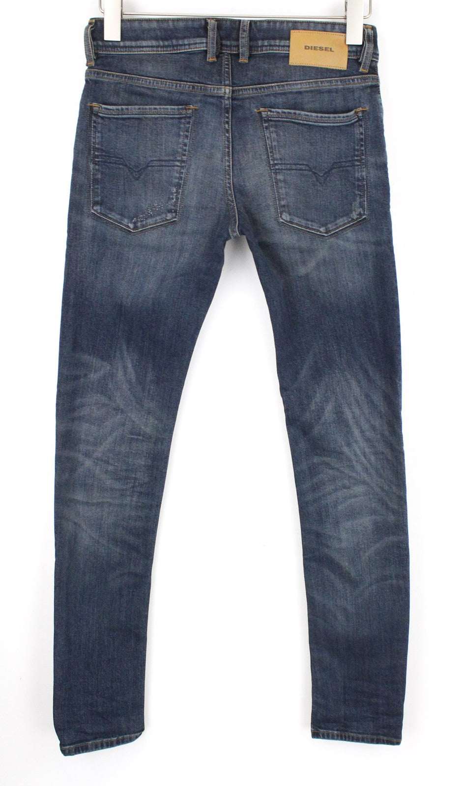 DIESEL Sleenker 069DG Men's W27/L30 Distressed Slim Skinny Stretch Blue Jeans