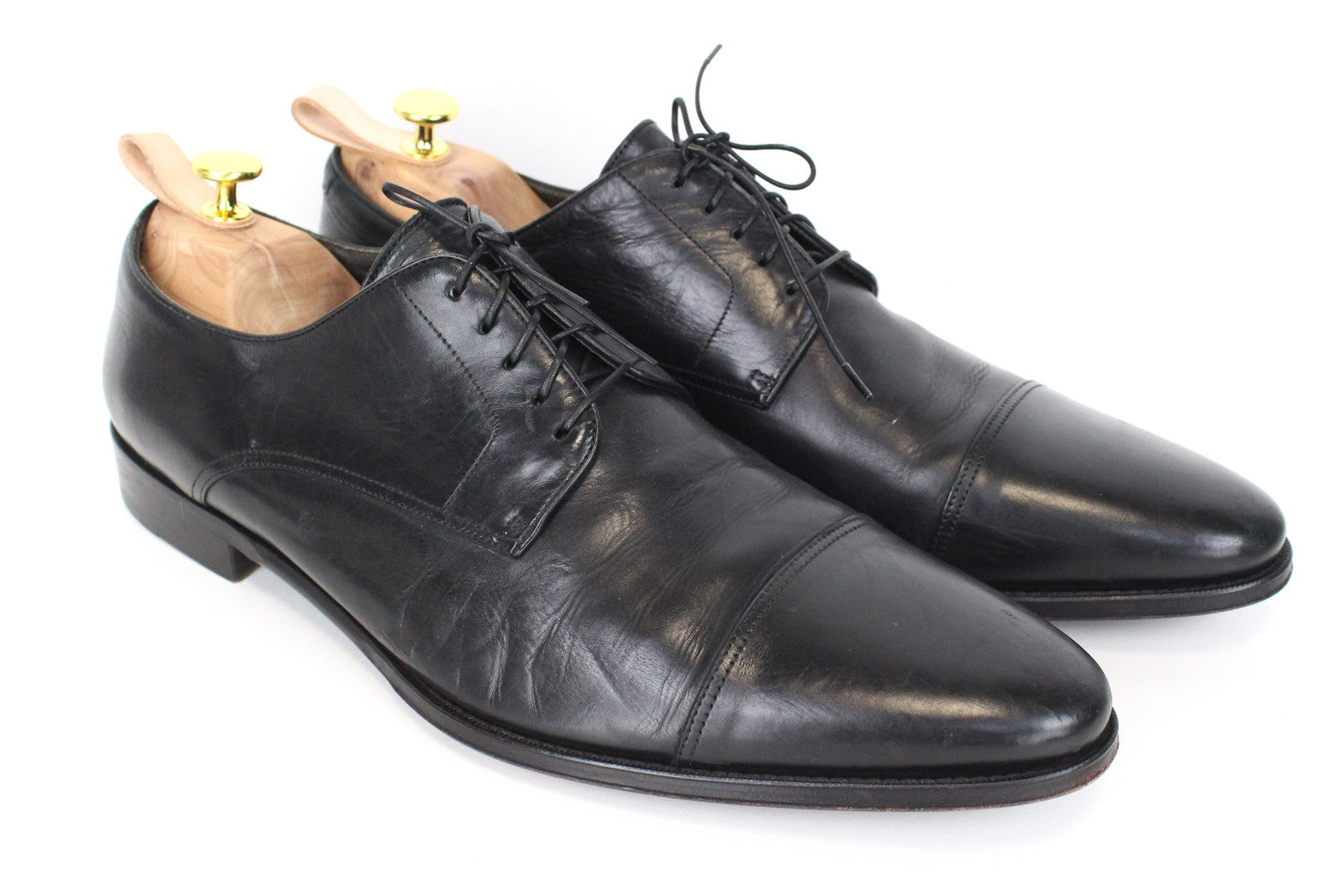 SUITSUPPLY Men's Oxford Shoes EU47/UK13 Black Classic Calf Leather Formal