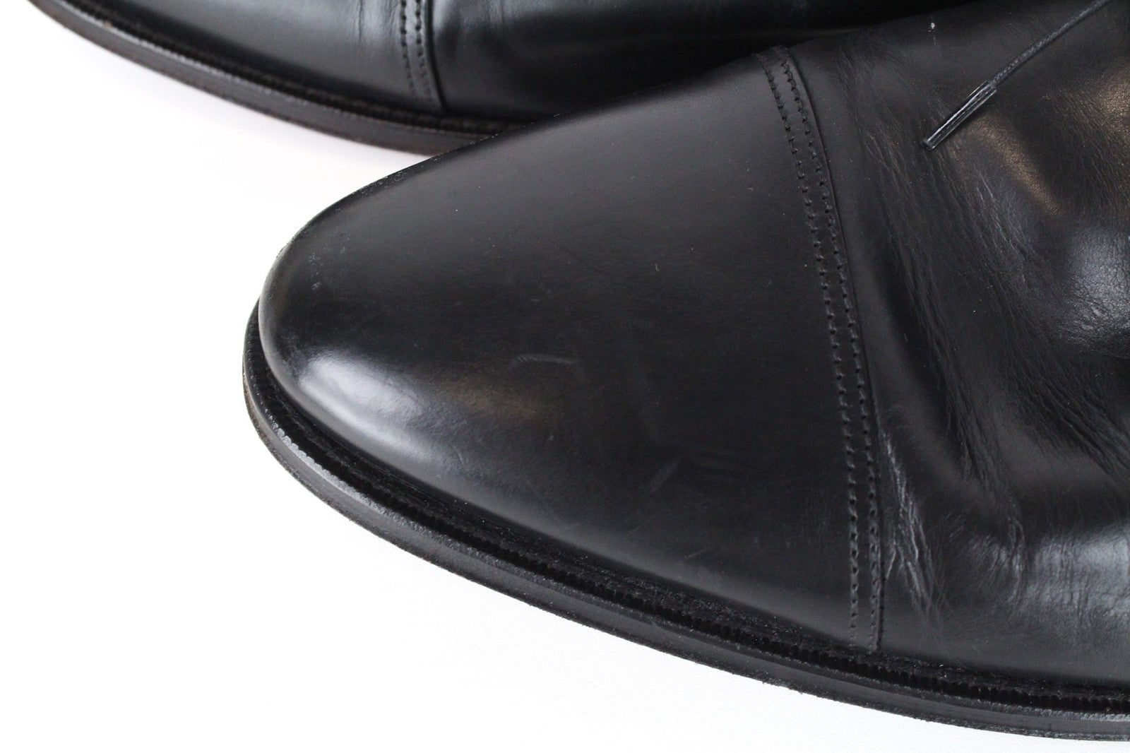 SUITSUPPLY Men's Oxford Shoes EU47/UK13 Black Classic Calf Leather Formal