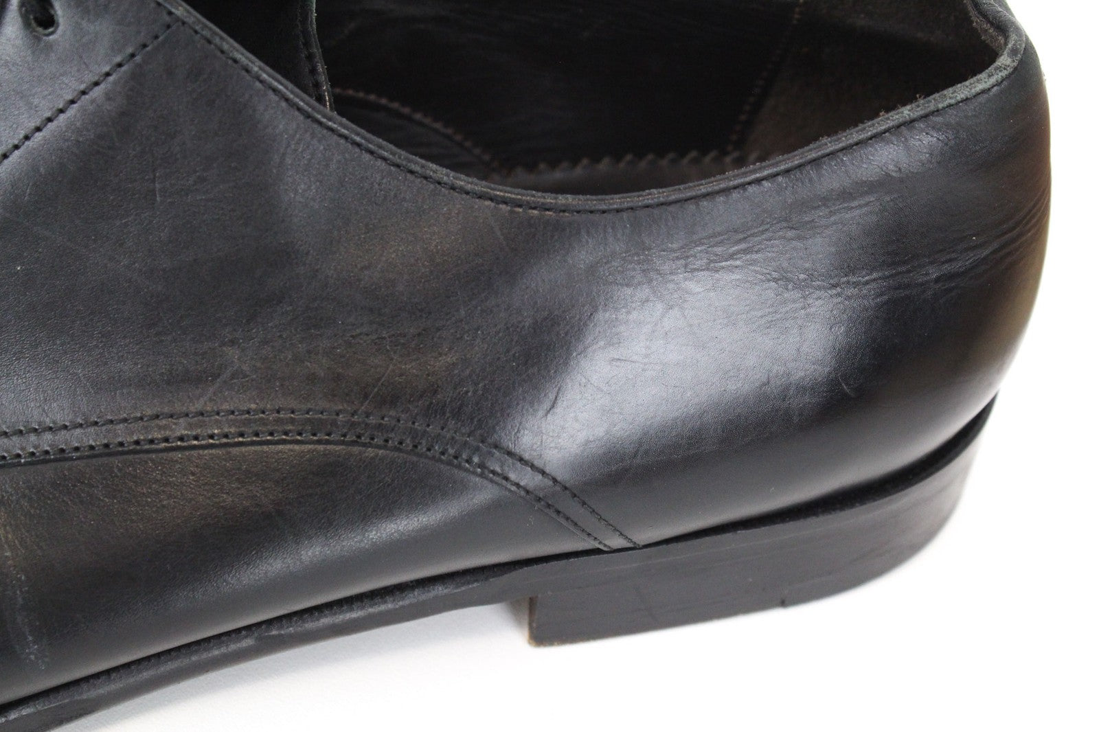 SUITSUPPLY Men's Oxford Shoes EU47/UK13 Black Classic Calf Leather Formal