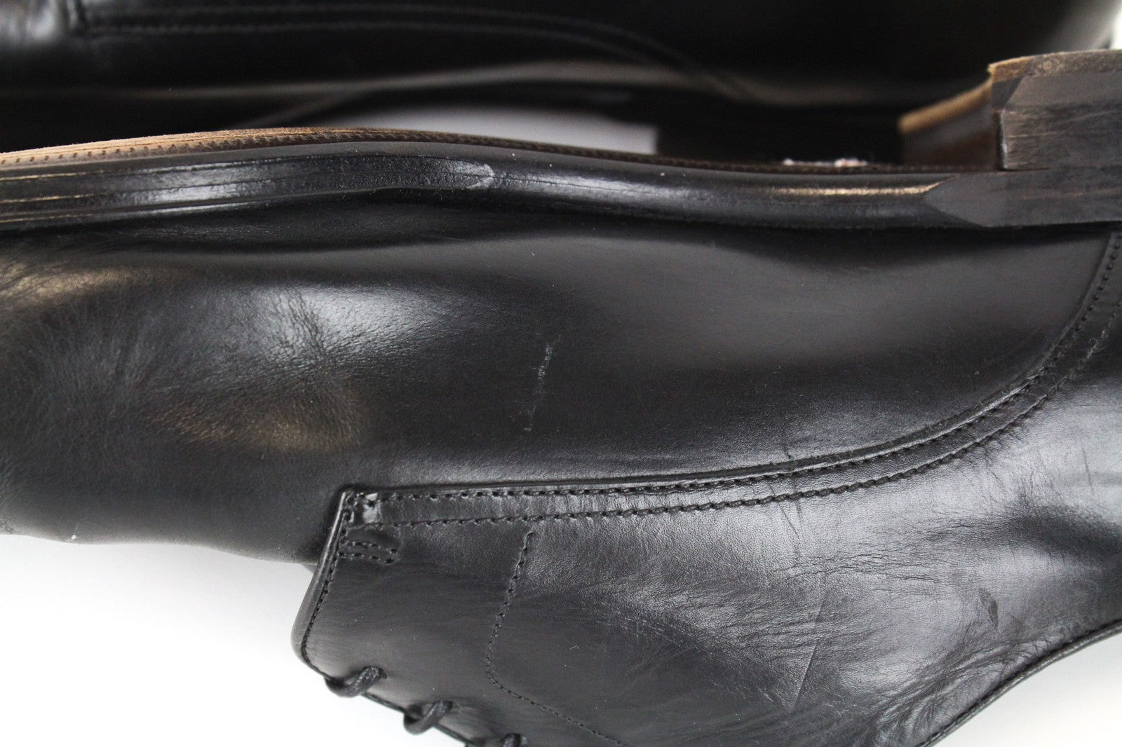 SUITSUPPLY Men's Oxford Shoes EU47/UK13 Black Classic Calf Leather Formal