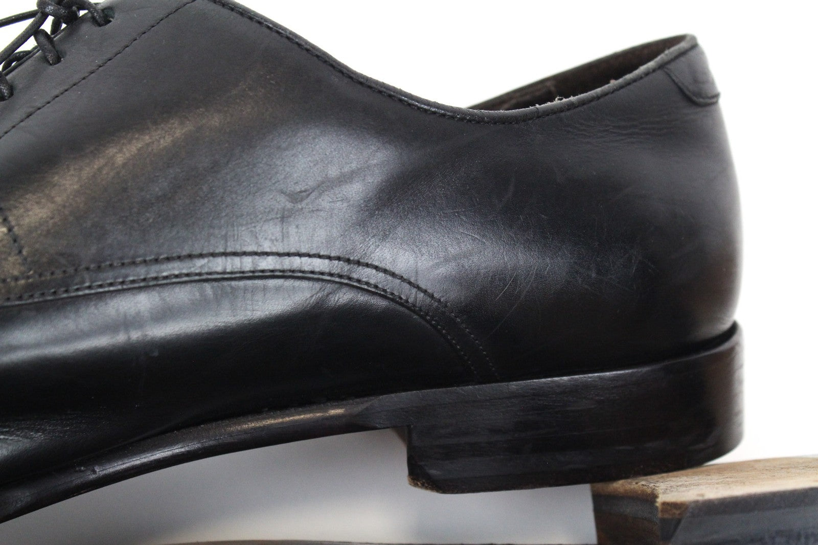 SUITSUPPLY Men's Oxford Shoes EU47/UK13 Black Classic Calf Leather Formal