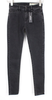 DIESEL Slandy 0680I Women Jeans W23/L32 Slim Skinny Grey Stretch Fitted Denim
