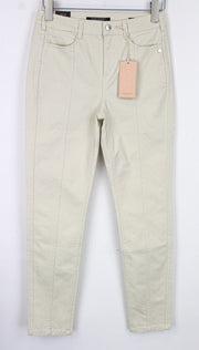 MAISON SCOTCH Women Trousers W27/L32 Off-White Beige Skinny Casual Fit