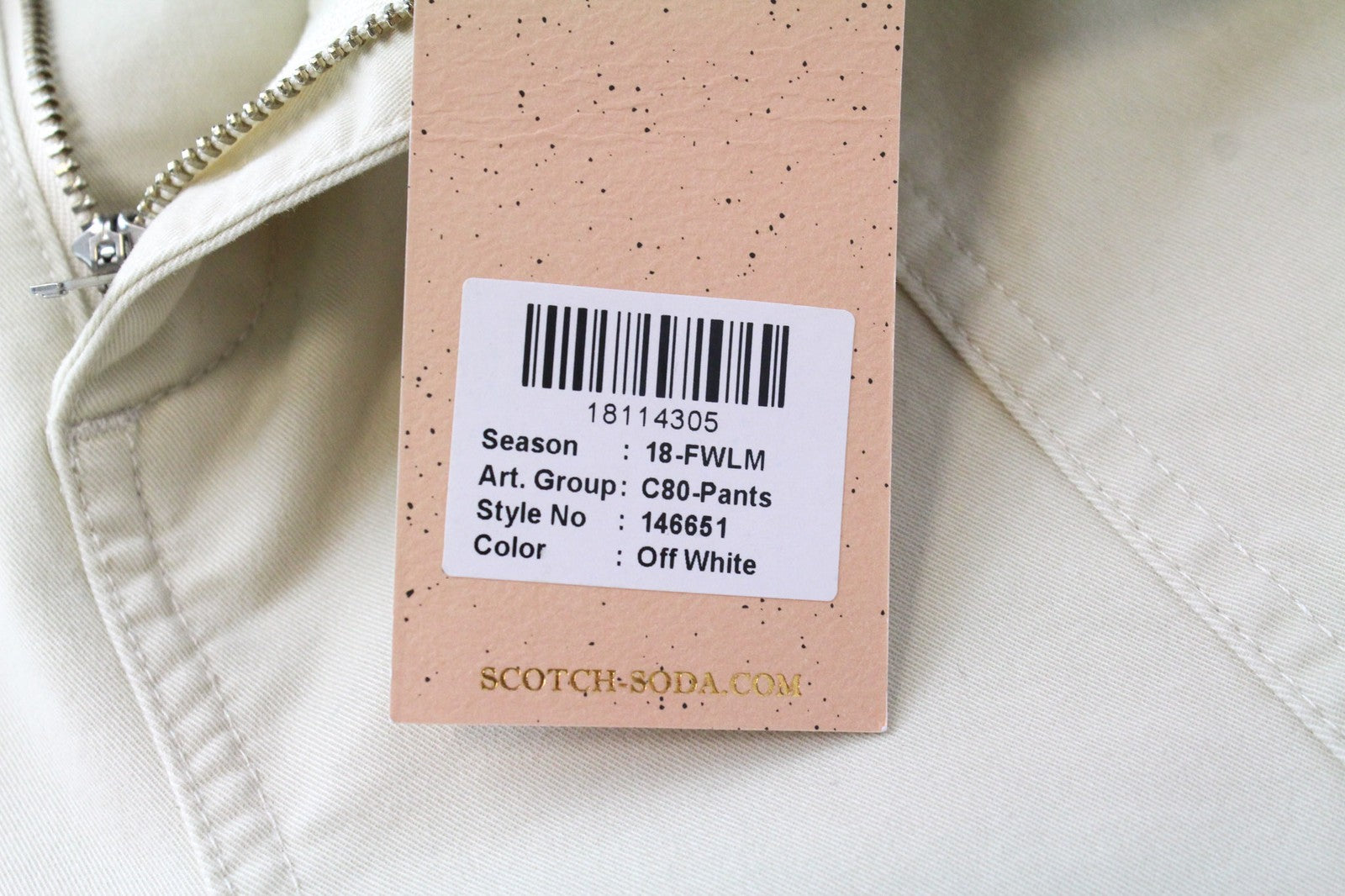 MAISON SCOTCH Women Trousers W27/L32 Off-White Beige Skinny Casual Fit