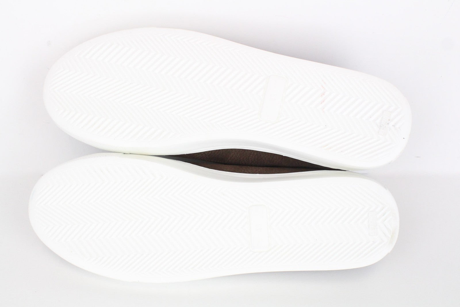 SUITSUPPLY Men Sneakers EU43 Brown Leather Grained Low-Top Lace-Up Trainers