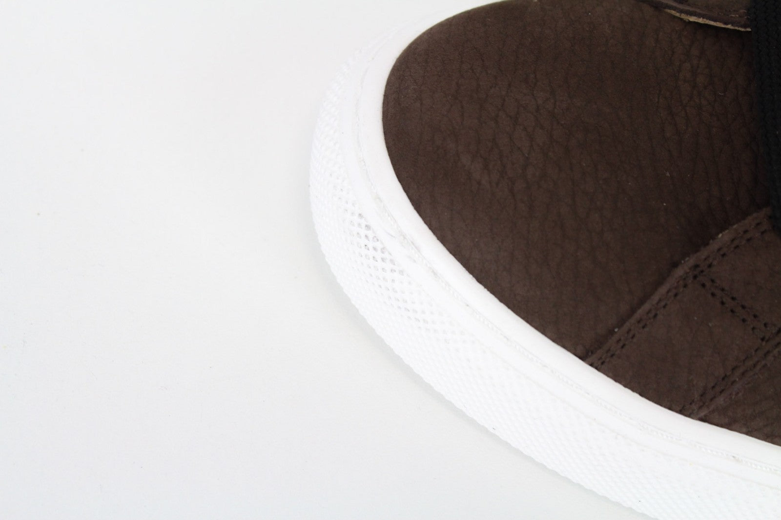 SUITSUPPLY Men Sneakers EU43 Brown Leather Grained Low-Top Lace-Up Trainers